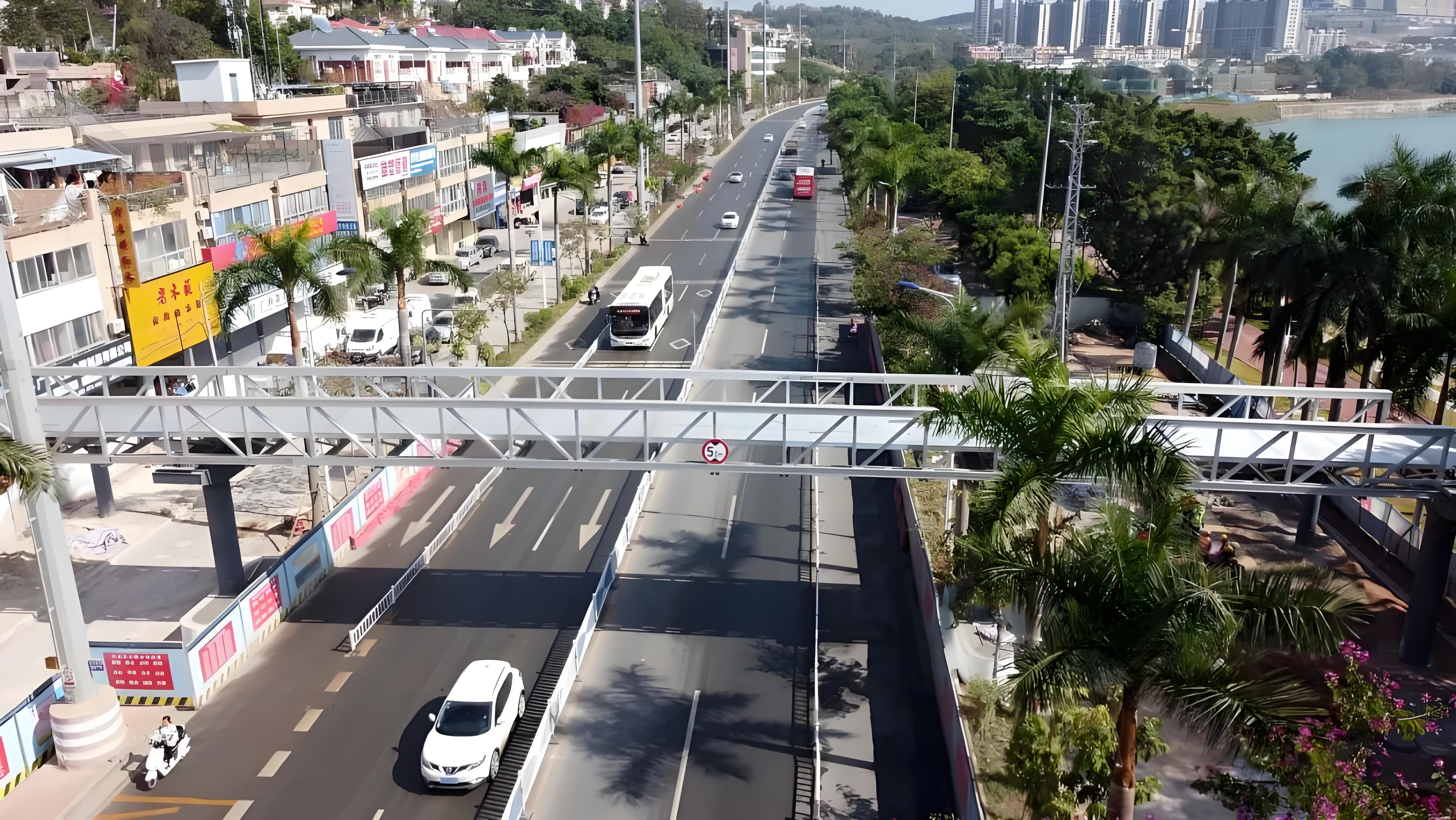 Steel Pedestrian Overpass in Yunfu
