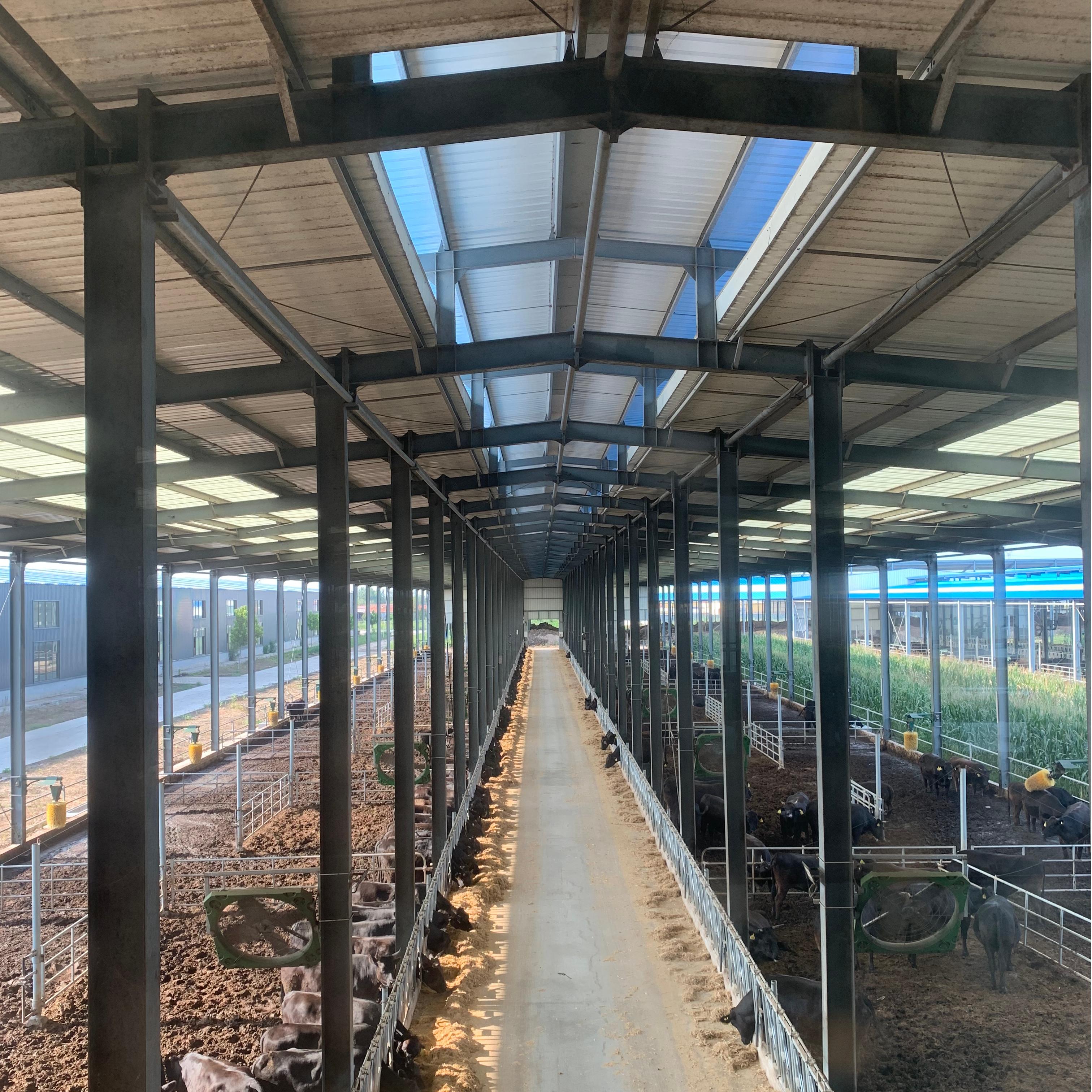 Feeding corridor and structural supports