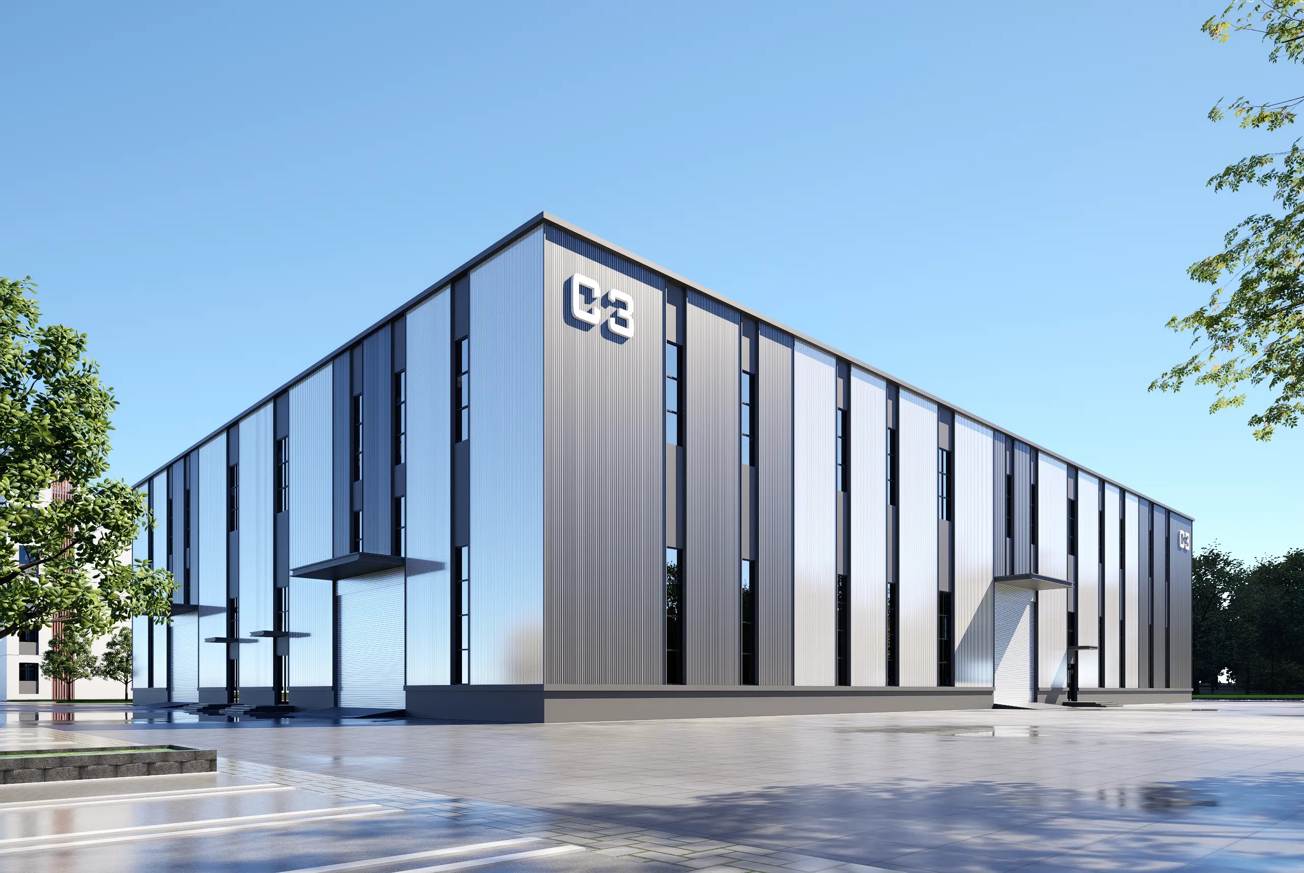 Modern Auto Showroom in Stuttgart
